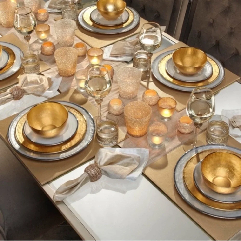 Z Gallerie Palias Table Linen Table Runner Gold Beige Home Decor